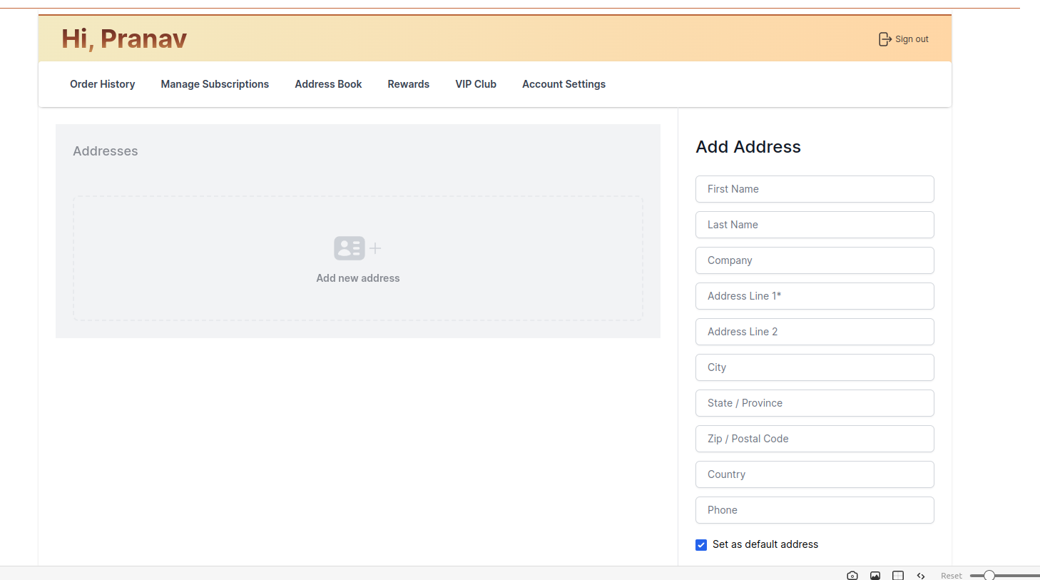 Add Addresses